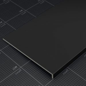 Appui de fen&ecirc;tre PVC l. 40 cm x &eacute;p. 9 mm - Noir - 100 cm