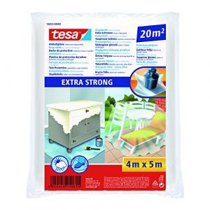 Tesa Bâche de protection extra forte - 20 m² - Bâche protection peinture