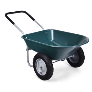 Coast Chariot à 2 roues pour le jardin tiroir à chargement lourd 145 x 65 x 65 cm vert