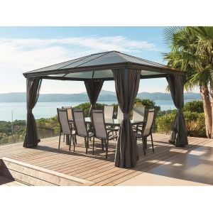 Image de Hesperide Tonnelle de jardin Belize 3x3,60m - Toit transparent