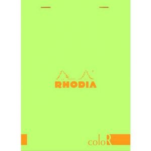 Image de Rhodia 16966C - Bloc coloR N°16 anis format 14,8 x 21 cm 140 pages - ligné