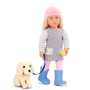 Our Generation Poupee 46 cm Avec Chien Meagan