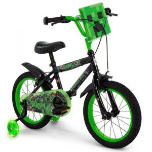 Huffy Vélo Minecraft 16" pour Enfant de 5 à 7 Ans, Noir