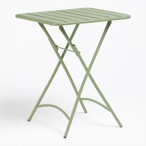 Table De Jardin Pliante En Acier (60x60 Cm) Janti Iceberg Neuf