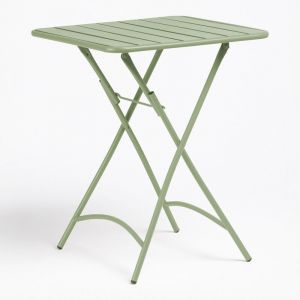 Image de Table De Jardin Pliante En Acier (60x60 Cm) Janti Iceberg Neuf