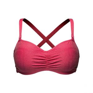 Image de Sans Complexe Bain bandeau mousse armatures Reflet, Rouge - Couleur Rouge - Taille 100D