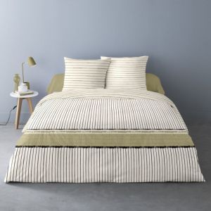 Dourev Housse de couette 240x220 kaito + 2 taies 100% coton