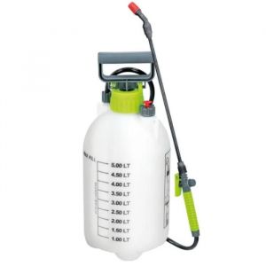 Kinzo Pulvérisateur à pression - 5L - Poignée ergonomique - Tête de pulvérisation réglable - Jardinage facile