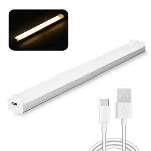 Vinmooog Lampe De Placard lampe Led barre Led,lampe sans fil luminaires int&eacute;rieur veilleuse veilleuse detecteur de mouvement 20CM 3Modes lumiere led Pour Cuisine Escalier Couloir Placard