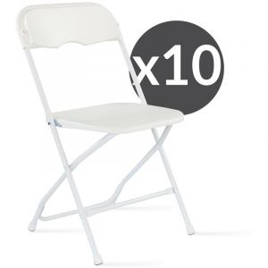 Image de MobEventPro Chaises pliantes de réception Lot de 10