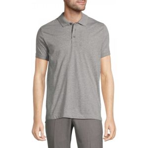 Cerruti Polo En Coton Velino Logo Brod&eacute; Vertical Homme