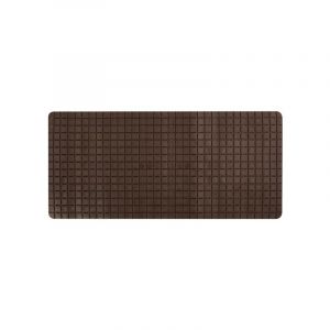 Image de MSV Tapis Fond de baignoire antidérapant Caoutchouc QUADRO 36x76cm Chocolat - Marron