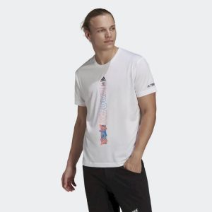 Adidas Agravic Laufshirt Hommes - Blanc