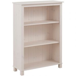 Pivo Bibliothèque avec 2 étagères en pin blanc