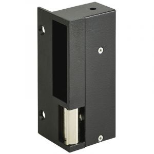 Gache electrique en applique Beugnot 120 mm 24V electro inverse gauche tirant serrure verticale
