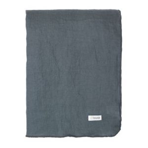 Broste Copenhagen Nappe Gracie - bleu pétrole - 300 x 160 cm