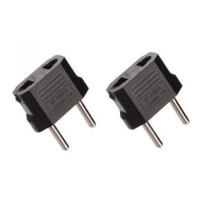 Lot 2 Adaptateur de Prise PLUG USA Chine Asie USA vers FR France EU