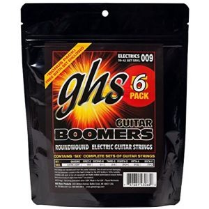 GHS GBXL-5 Boomers Multipacks Extra Light pack de 6 jeux de cordes