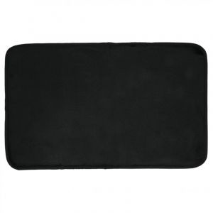 Image de Tapis d'intérieur velours 50 x 80 cm Noir Extra doux AC DÉCO