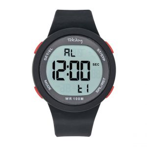 Tekday Montre homme - 656219 Bracelet Résine Noir