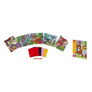 Janod Kit Créatif Cartes velours à colorier