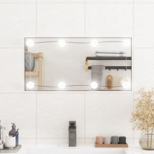 VidaXL Miroir Mural avec lumières LED 30x60 cm Verre rectangulaire
