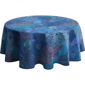 Nappe Anti-taches Corail - Ronde 160 cm