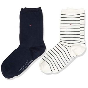 Image de Tommy Hilfiger Small Stripe Classic 2 Pack EU 35-38 Off White - Off White - EU 35-38