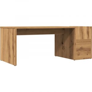 VidaXL Table basse chêne artisanal 90x45x35 cm bois d'ingénierie