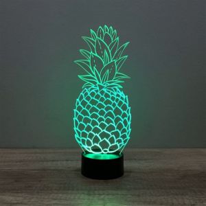 Lampe illusion 3D Ananas