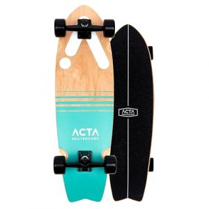 Surfskate - Acta - Horizon - 32 pouces - Bleu/Bois/Vert - Mixte