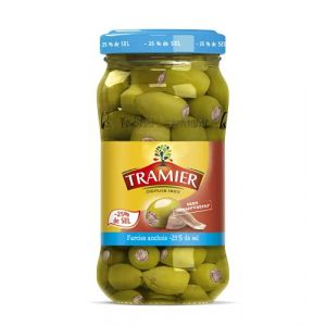 Tramier Olives Vertes Farcies Anchois - Le Bocal De 340g