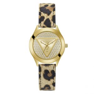 Guess Montre Glitz Plaque Champagne