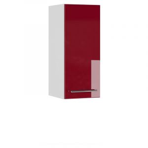 Vicco - Armoire murale de salle de bain Fame-Line, Rouge bordeaux Haute brillance, 30 x 72 cm