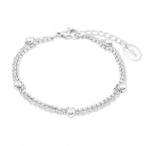 Image de s.Oliver Bracelet Bijoux de bras, 16+4 cm, Argent, Livré dans une Boîte Cadeau de Bijoux, 2022713