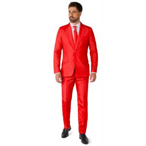 Costume Mr. Solid rouge homme Suitmeister - Couleur Rouge - Taille XL (EU 58)