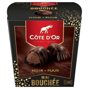 Côte d'Or Mini Bouchée Noir Truffé – Chocolats de Noël – 1 Boîte 158 g