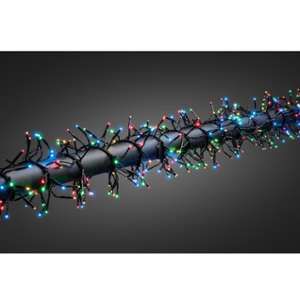 Konstsmide Guirlande grappe cluster &agrave; micro-LED avec 8 fonctions, 576 diodes blanches multicolores
