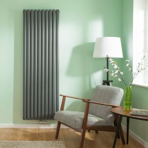 Hudson Reed Radiateur design vertical raccordement central Vitality Caldae 178 cm x 59 cm x 7,8 cm 2169 Watts