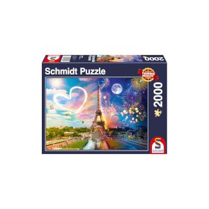 Schmidt Puzzle 2000 pi&egrave;ces : Paris &ndash; Jour et nuit