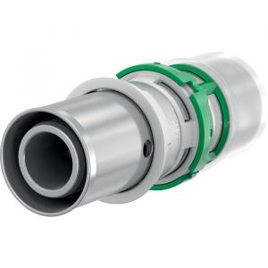 Raccord passerelle droit PER multicouche à sertir - Ø multicouche 16 mm - Ø PER 12 mm - Comap