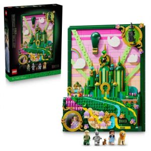 Lego Wicked 75685 Tableau d’Emerald City - Set de Construction 3D pour Adulte - Maquette