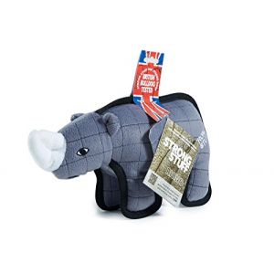 Image de Strong Jouet Stuff Rhinocéros rembourré pour chien