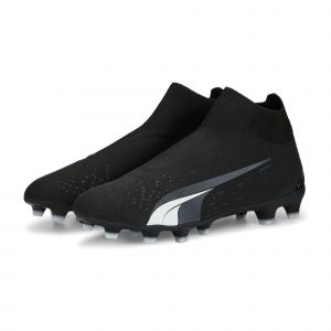 Puma Ultra Match + Laceless FG/AG Eclipse - Noir/Blanc - Herbe synthétique (AG) / Herbe naturelle (FG), pointure 42 - Noir - Taille 42