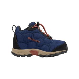 Columbia KIDS FIRECAMP MID 2 WATERPROOF Chaussures Montantes De Randonnée Et Trekking imperméables Mixte enfant, Bleu (Blue Shadow x Rusty) - Children, 28 EU