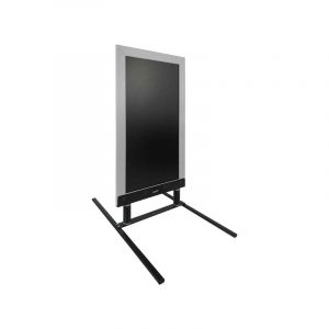 Interface Plv - Panneau trottoir sur ressorts dimensions 128 x 65 cm cadre bois couleur gris - Fabrication fran&ccedil;aise