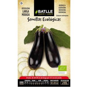 Batlle Graines Bio D'aubergine Pourpre Longue