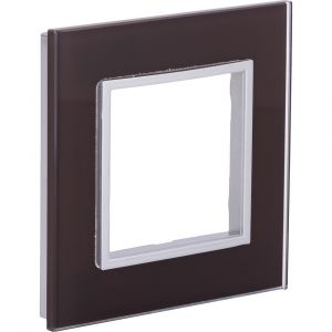 Zenitech Plaque de finition simple en verre Kalya - Marron