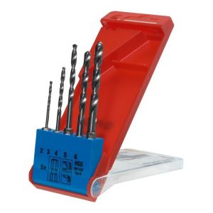 Kwb Jeu de forets hélicoïdaux HSS à queue 6-pans 1/4`, E 6.3, 5 pièces - 421140