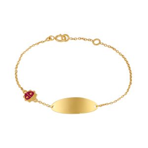 Cleor Gourmette en Or 375/1000 Jaune en forme de Coccinelle